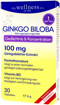 GINKGO BILOBA + B-VITAMINE, A-Nr.: 4899411 - 01