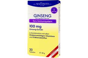 Sie sehen eine Packung Wellness Ginseng, Produktbild: 01 Wellness Ginseng, A-Nr.: 2331511 - 01