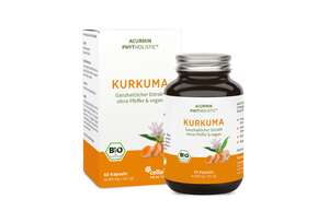 Bio Kurkuma Kapseln – 40-fache Bioverfügbarkeit ohne Pfeffer – 100% natürliches Vollspektrum Kurkuma, A-Nr.: 5036847 - 01