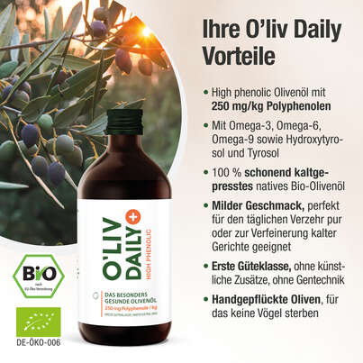 Das gesündere Bio-Olivenöl – hoher Polyphenol-Gehalt 250 mg/kg –500 ml, A-Nr.: 5895792 - 03