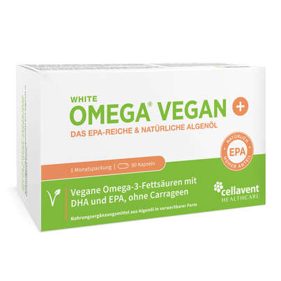 Sie sehen eine Packung Algenöl Kapseln – veganes Omega-3 – ohne Carrageen – 330 mg DHA aus Algen – 90 Mini-Kapseln (1 Monat), Produktbild: 01 Algenöl Kapseln – veganes Omega-3 – ohne Carrageen – 330 mg DHA aus Algen – 90 Mini-Kapseln (1 Monat), A-Nr.: 5895852 - 01