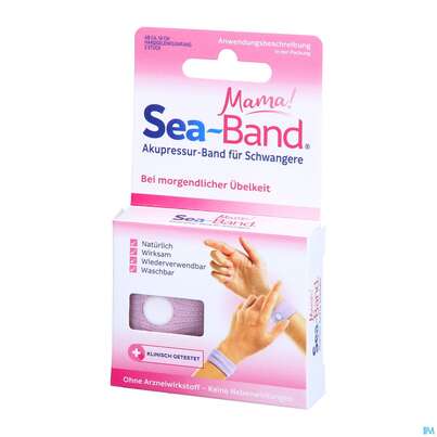 Sie sehen eine Packung Akupressurband Sea Band Pharmag Fuer Erwachsene Mama Rosa 2st, Produktbild: 02 Akupressurband Sea Band Pharmag Fuer Erwachsene Mama Rosa 2st, A-Nr.: 4197896 - 02