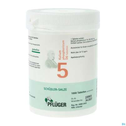 Sie sehen eine Packung Schuess 5 Kal Phos D 6 Pflu 250g, Produktbild: 02 Schuess 5 Kal Phos D 6 Pflu 250g, A-Nr.: 3703707 - 02