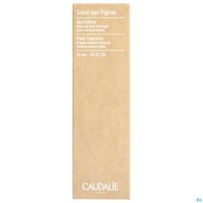 Sie sehen eine Packung Caudalie Eau Fraiche Soleil Des Vignes 50ml, Produktbild: 01 Caudalie Eau Fraiche Soleil Des Vignes 50ml, A-Nr.: 5642217 - 01