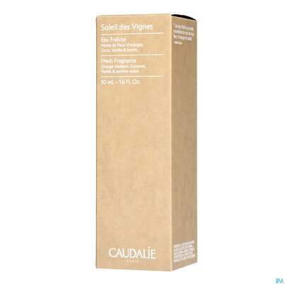 Sie sehen eine Packung Caudalie Eau Fraiche Soleil Des Vignes 50ml, Produktbild: 03 Caudalie Eau Fraiche Soleil Des Vignes 50ml, A-Nr.: 5642217 - 03