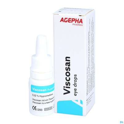 Sie sehen eine Packung Augentropfen Viscosan Ce 10ml, Produktbild: 05 Augentropfen Viscosan Ce 10ml, A-Nr.: 4249742 - 05