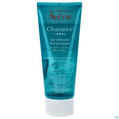 Sie sehen eine Packung Avene Cleanance Reinigungsgel 200ml, Produktbild: 01 Avene Cleanance Reinigungsgel 200ml, A-Nr.: 5567390 - 01