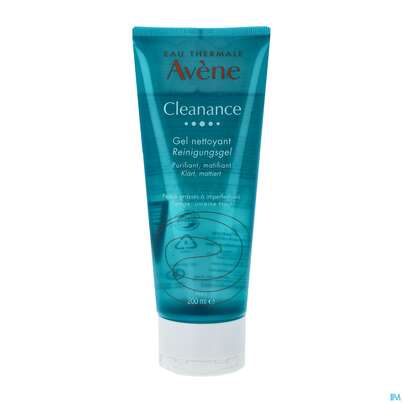 Sie sehen eine Packung Avene Cleanance Reinigungsgel 200ml, Produktbild: 02 Avene Cleanance Reinigungsgel 200ml, A-Nr.: 5567390 - 02