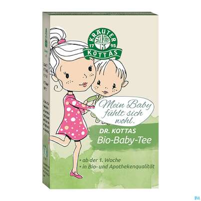 Sie sehen eine Packung Dr.Kottas Tee Bio-baby 20st, Produktbild: 01 Dr.Kottas Tee Bio-baby 20st, A-Nr.: 3886458 - 01