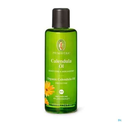 Sie sehen eine Packung Primavera Bio-pflegeoel Calendula 100ml, Produktbild: 01 Primavera Bio-pflegeoel Calendula 100ml, A-Nr.: 2859755 - 01