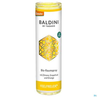 Sie sehen eine Packung Taoasis Baldini Feelfreude Raumspray Demeter 50ml, Produktbild: 02 Taoasis Baldini Feelfreude Raumspray Demeter 50ml, A-Nr.: 4615738 - 02
