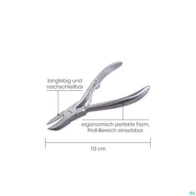 Nagel Zange Canal Rostfrei Aufgelegt 10cm 3054- 1st, A-Nr.: 4786500 - 02