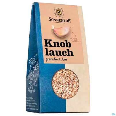 Sie sehen eine Packung Sonnentor Bio Knoblauch Granuliert 00325 40g, Produktbild: 04 Sonnentor Bio Knoblauch Granuliert 00325 40g, A-Nr.: 3740134 - 04
