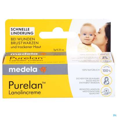 Sie sehen eine Packung Medela Pure Lan Brustwarzencreme 7g, Produktbild: 04 Medela Pure Lan Brustwarzencreme 7g, A-Nr.: 2048643 - 04