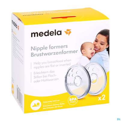 Sie sehen eine Packung Medela Brustwarzen-former 2st, Produktbild: 02 Medela Brustwarzen-former 2st, A-Nr.: 1552960 - 02