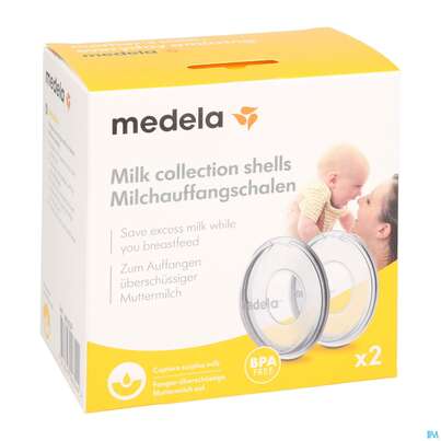 Sie sehen eine Packung Milchauffangschale Medela 2st, Produktbild: 02 Milchauffangschale Medela 2st, A-Nr.: 1806900 - 02