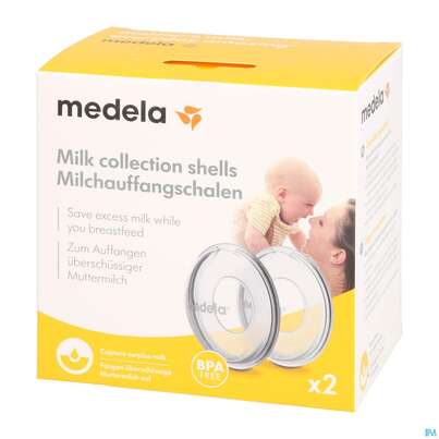 Sie sehen eine Packung Milchauffangschale Medela 2st, Produktbild: 03 Milchauffangschale Medela 2st, A-Nr.: 1806900 - 03