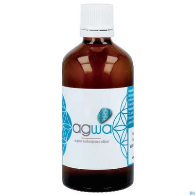 Sie sehen eine Packung Agwa Kolloidales/silber Silberwasser Sks 2 100ml, Produktbild: 01 Agwa Kolloidales/silber Silberwasser Sks 2 100ml, A-Nr.: 4260732 - 01