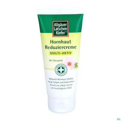 Sie sehen eine Packung Allgaeuer Latschenkiefer Hornhaut Reduziercreme Multi-aktiv 100ml, Produktbild: 03 Allgaeuer Latschenkiefer Hornhaut Reduziercreme Multi-aktiv 100ml, A-Nr.: 5704987 - 03
