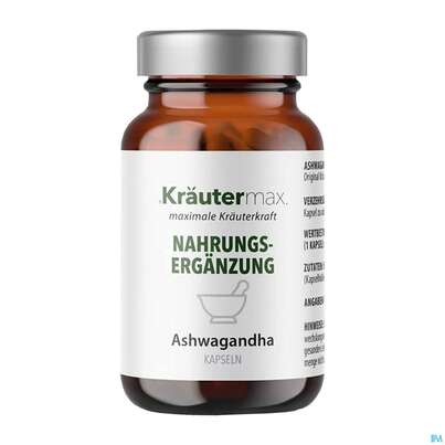 Sie sehen eine Packung Ashwagandha Extrakt Kapseln 500mg Schlafbeere Lactosefrei, Vegan 60st, Produktbild: 01 Ashwagandha Extrakt Kapseln 500mg Schlafbeere Lactosefrei, Vegan 60st, A-Nr.: 5208395 - 01