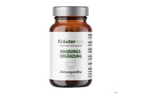 Ashwagandha Extrakt Kapseln 500mg Schlafbeere Lactosefrei, Vegan 60st, A-Nr.: 5208395 - 01