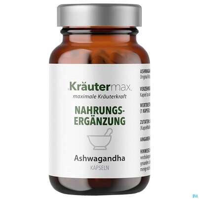 Sie sehen eine Packung Ashwagandha Extrakt Kapseln 500mg Schlafbeere Lactosefrei, Vegan 60st, Produktbild: 02 Ashwagandha Extrakt Kapseln 500mg Schlafbeere Lactosefrei, Vegan 60st, A-Nr.: 5208395 - 02