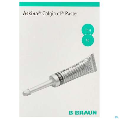 Sie sehen eine Packung Askina Calgitrol Paste 15g 10st, Produktbild: 01 Askina Calgitrol Paste 15g 10st, A-Nr.: 4146166 - 01