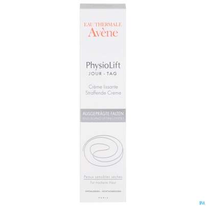 Sie sehen eine Packung Avene Physiolift Straffende Tag Creme 30ml, Produktbild: 01 Avene Physiolift Straffende Tag Creme 30ml, A-Nr.: 4371733 - 01