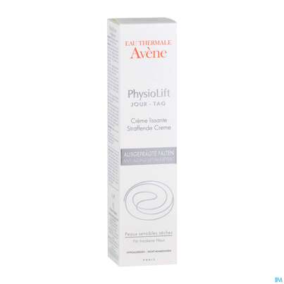 Sie sehen eine Packung Avene Physiolift Straffende Tag Creme 30ml, Produktbild: 03 Avene Physiolift Straffende Tag Creme 30ml, A-Nr.: 4371733 - 03
