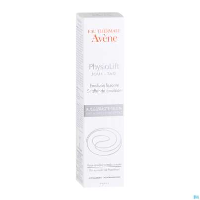 Sie sehen eine Packung Avene Physiolift Straffende Tag Emulsion 30ml, Produktbild: 03 Avene Physiolift Straffende Tag Emulsion 30ml, A-Nr.: 4371727 - 03