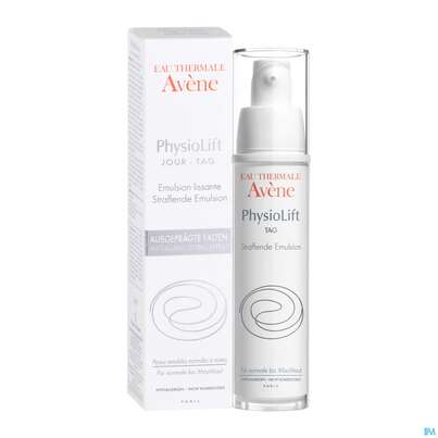 Sie sehen eine Packung Avene Physiolift Straffende Tag Emulsion 30ml, Produktbild: 04 Avene Physiolift Straffende Tag Emulsion 30ml, A-Nr.: 4371727 - 04
