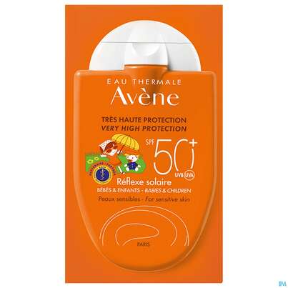 Sie sehen eine Packung Avène Réflexe Solaire Babys & Kinder Spf 50+ 30ml, Produktbild: 01 Avène Réflexe Solaire Babys & Kinder Spf 50+ 30ml, A-Nr.: 4395604 - 01