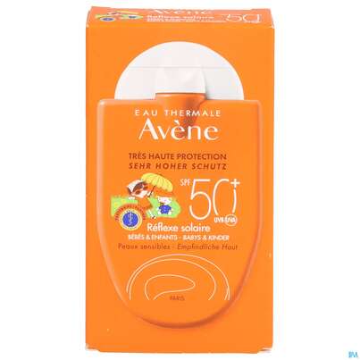 Sie sehen eine Packung Avène Réflexe Solaire Babys & Kinder Spf 50+ 30ml, Produktbild: 03 Avène Réflexe Solaire Babys & Kinder Spf 50+ 30ml, A-Nr.: 4395604 - 03