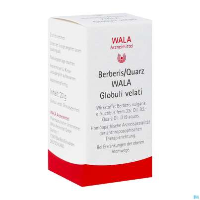 Sie sehen eine Packung Berberis Quarz Wala Globuli Velati 20g, Produktbild: 02 Berberis Quarz Wala Globuli Velati 20g, A-Nr.: 4480741 - 02