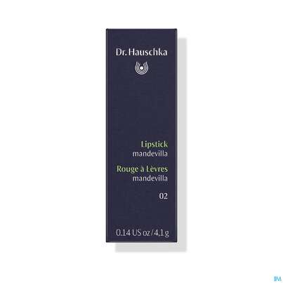 Sie sehen eine Packung Dr. Hauschka Lipstick 02 Mandevilla 4,1g, Produktbild: 01 Dr. Hauschka Lipstick 02 Mandevilla 4,1g, A-Nr.: 4592807 - 01