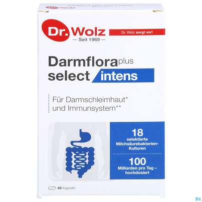 Dr.wolz Darmflora Plus Select Intens Kapseln 60648 40st, A-Nr.: 5646066 - 01