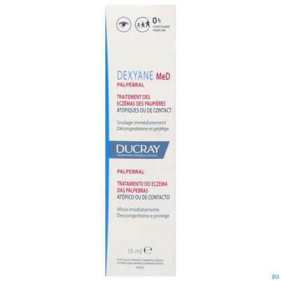 Sie sehen eine Packung Ducray Dexyane Med Creme Augenlid Neu 15ml, Produktbild: 02 Ducray Dexyane Med Creme Augenlid Neu 15ml, A-Nr.: 5659703 - 02