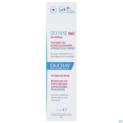 Sie sehen eine Packung Ducray Dexyane Med Creme Augenlid Neu 15ml, Produktbild: 03 Ducray Dexyane Med Creme Augenlid Neu 15ml, A-Nr.: 5659703 - 03