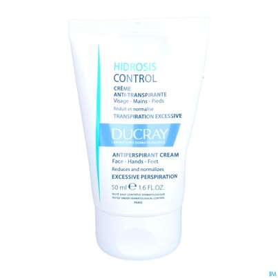 Sie sehen eine Packung Ducray Hidrosis Control Hidrosis Control Creme Für Gesicht, Hände Und Füße 50ml, Produktbild: 06 Ducray Hidrosis Control Hidrosis Control Creme Für Gesicht, Hände Und Füße 50ml, A-Nr.: 5607362 - 06