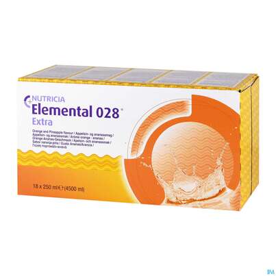 Sie sehen eine Packung Elemental 028 250ml Orange-ananas 18st, Produktbild: 02 Elemental 028 250ml Orange-ananas 18st, A-Nr.: 2285780 - 02