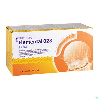 Sie sehen eine Packung Elemental 028 250ml Orange-ananas 18st, Produktbild: 03 Elemental 028 250ml Orange-ananas 18st, A-Nr.: 2285780 - 03