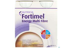 Fortimel/multifibre 1,5kcal 200ml Flasche Schoko 4st, A-Nr.: 3237719 - 01