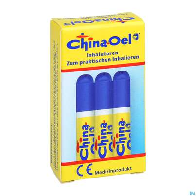 Sie sehen eine Packung Inhalatoren U.zubehoer China Oel 3st, Produktbild: 03 Inhalatoren U.zubehoer China Oel 3st, A-Nr.: 4899670 - 03