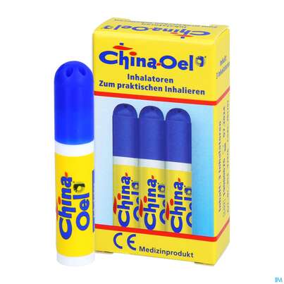 Sie sehen eine Packung Inhalatoren U.zubehoer China Oel 3st, Produktbild: 04 Inhalatoren U.zubehoer China Oel 3st, A-Nr.: 4899670 - 04