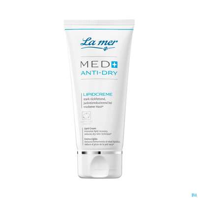 Sie sehen eine Packung La Mer Ohne Parfum Med+/anti Dry Lipidcreme Tube 50ml, Produktbild: 01 La Mer Ohne Parfum Med+/anti Dry Lipidcreme Tube 50ml, A-Nr.: 5204687 - 01