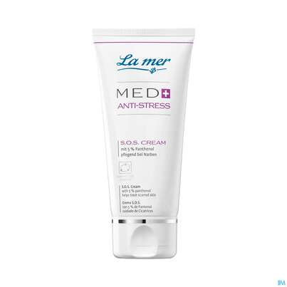 Sie sehen eine Packung La Mer Ohne Parfum Med+ Anti Stress S.o.s.cream Tube 50ml, Produktbild: 01 La Mer Ohne Parfum Med+ Anti Stress S.o.s.cream Tube 50ml, A-Nr.: 5204782 - 01