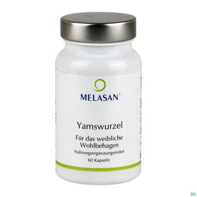 Sie sehen eine Packung Yamswurzel Kapseln -melasan 60st, Produktbild: 01 Yamswurzel Kapseln -melasan 60st, A-Nr.: 3136303 - 01