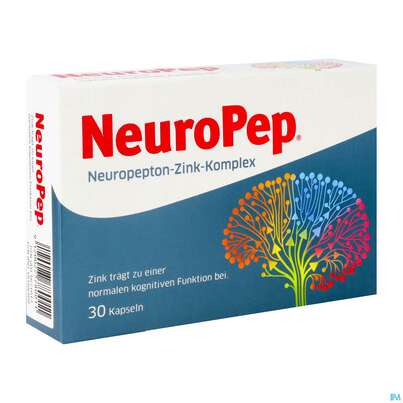 Sie sehen eine Packung Neuropep Neuropepton-zink-komplex Kapseln 30st, Produktbild: 02 Neuropep Neuropepton-zink-komplex Kapseln 30st, A-Nr.: 5671012 - 02