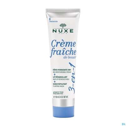 Sie sehen eine Packung Nuxe Creme/fraiche 3-in-1 Maske+creme+reinigung 100ml, Produktbild: 02 Nuxe Creme/fraiche 3-in-1 Maske+creme+reinigung 100ml, A-Nr.: 5669452 - 02