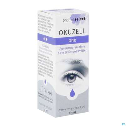Sie sehen eine Packung Augentropfen Okuzell One 10ml, Produktbild: 03 Augentropfen Okuzell One 10ml, A-Nr.: 5060171 - 03